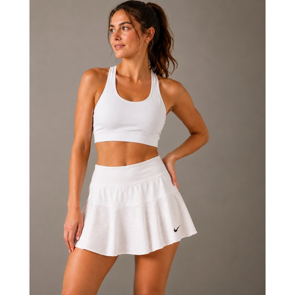 Nike Dri-FIT White Tennis Skort Athletic Golf Pickleball Activewear XL